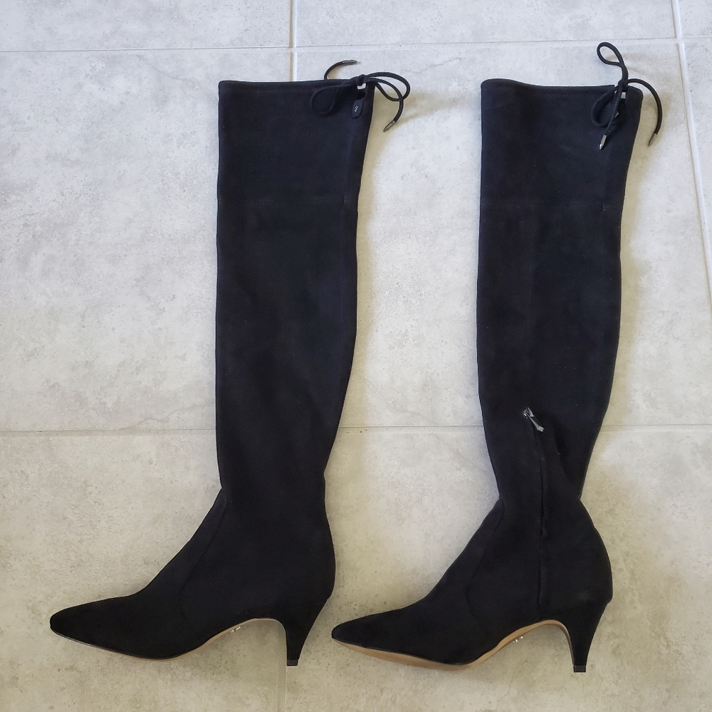 Sam Edelman Kristie over the knee slouchy pointy heeled boots